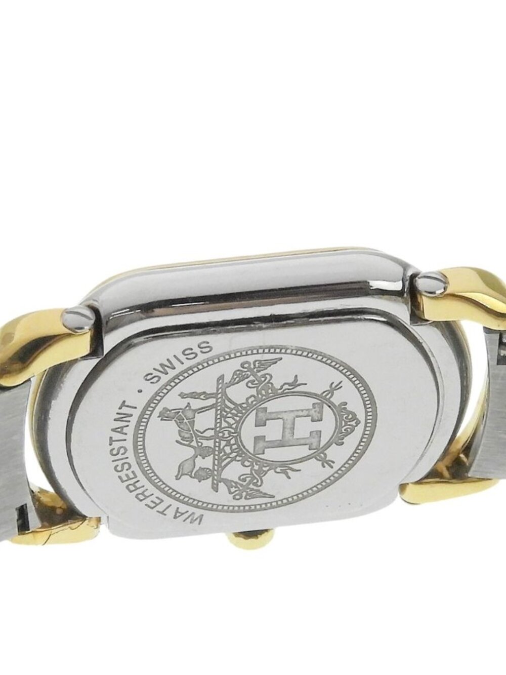 Hermes Rallye Vintage Stainless Steel Gold Plated Quartz Analog Display Dial - Picture 6 of 9